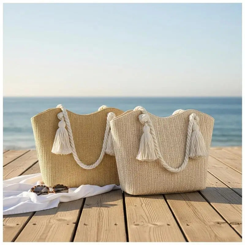 Personalized Leisure Commuter Tote Bag Summer Fashion Simple Shoulder Bag Trend Large Capacity Handbag Oasis Select