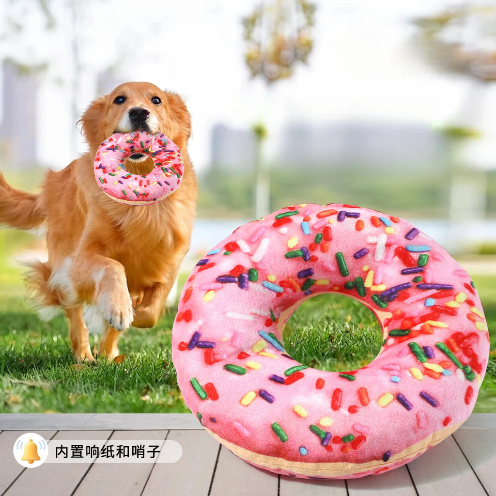 Dog Bite Sound Toy Fun Pizza BB Is Called Interactive Training Bite Resistant Artificial Pet Teething Dog Toys for Small Dogs Oasis Select
