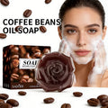 Coffee Bean Essential Oil Soap Hand Soap Cleansing Body Soap for Men and Women Oasis Select Gray 100g