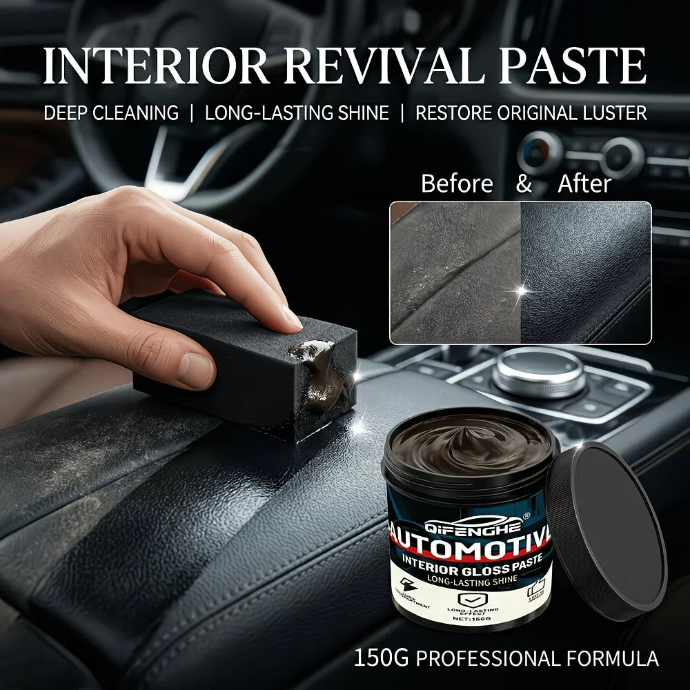 Car Interior Gloss Paste – Leather & Plastic Polish Restorer