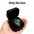 Watch Storage Box with Shockproof Foam, Portable Jewelry Organizer Case for Travel, Single Watch Holder for Men,Elegant Gift Box Oasis Select black