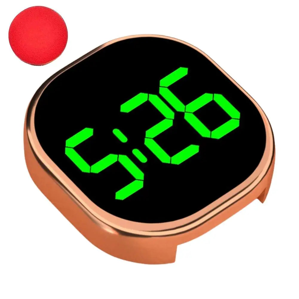 Mini LED Digital Car Clock – Stick-On Luminous Dashboard Clock
