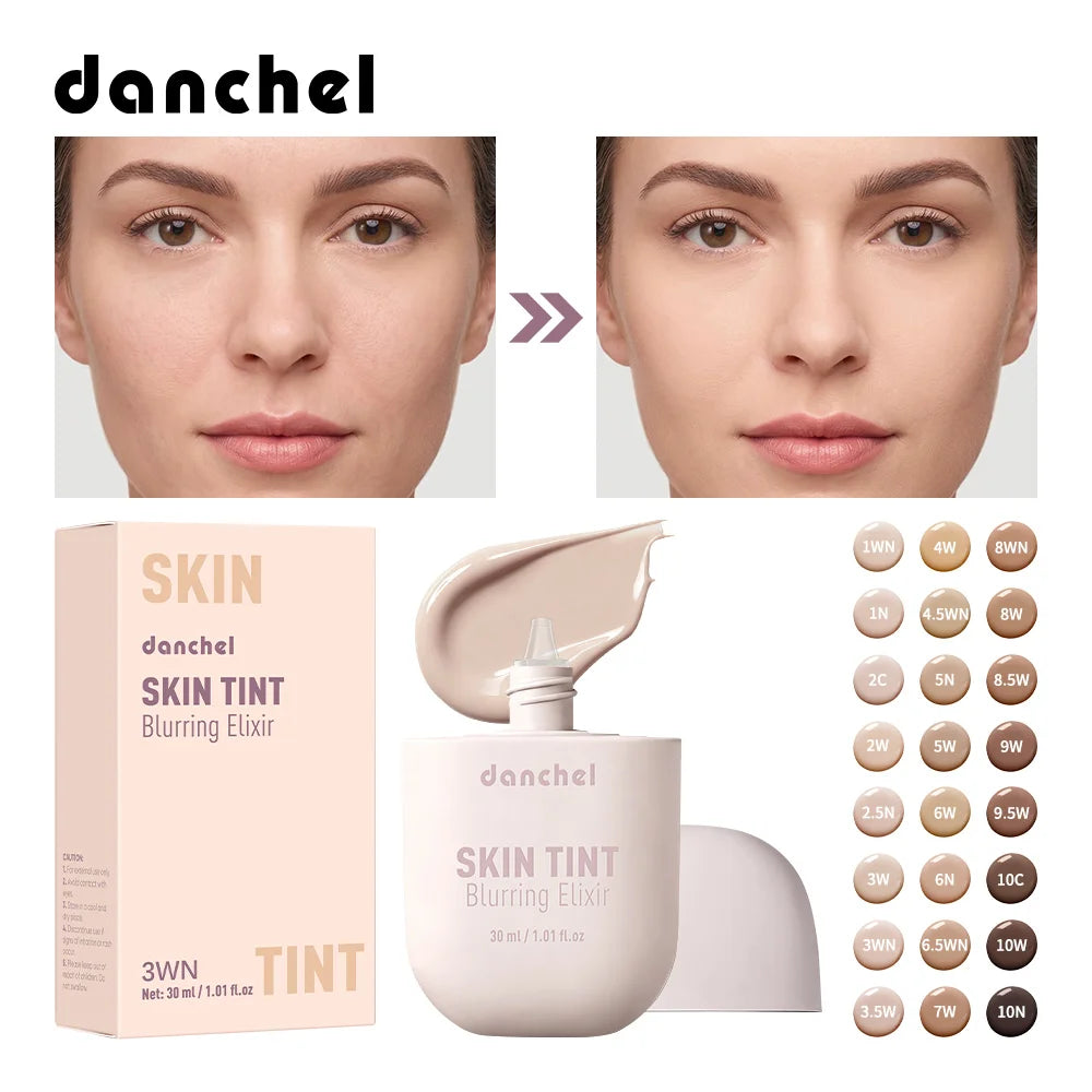 Skin Tint Blurring Elixir Even Skin Tone 12h Long-lasting Natural Finish Hide Pores Fine Lines Lightweight Breathable Skin Tint Oasis Select