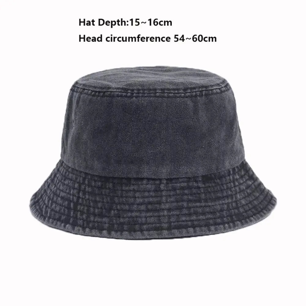 High Quality Unisex Cotton Bucket Hats Solid Color Summer Sunscreen Panama Hat Multicolors Outdoor Fisherman Hat Oasis Select