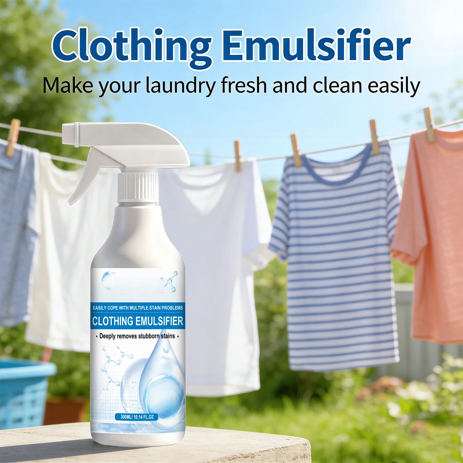 Clothing Emulsifier for Cleaning and Removing Stubborn Stains Fabric Protect Stain Remover Spray Cleaning Essentials Oasis Select