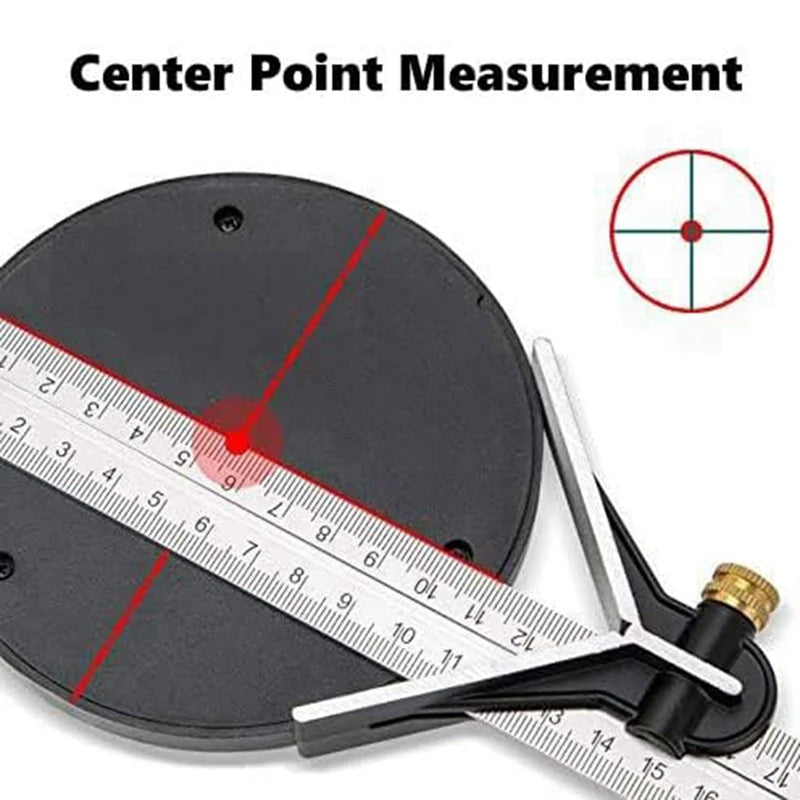 WISH Square Ruler Set Kit 300Mm (12Inch) Adjustable Engineers Combination Try None Right Angle Ruler With Spirit Level Oasis Select