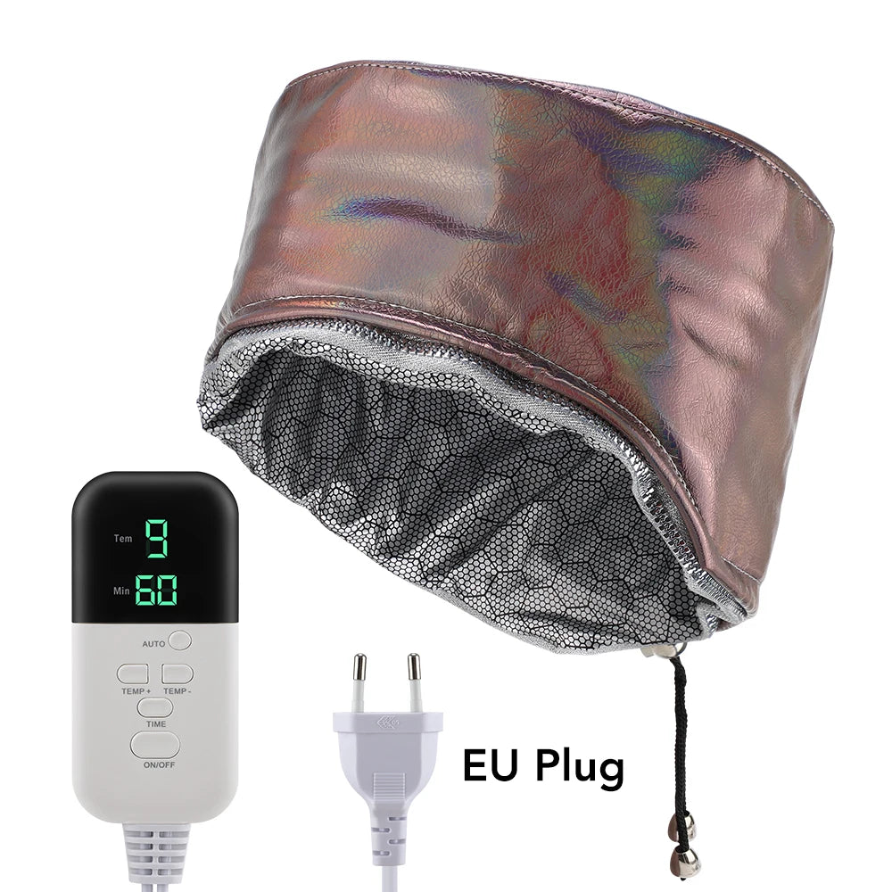 Hailicare Hair Steamer Cap – 9 Temp, 5 Timer, Waterproof