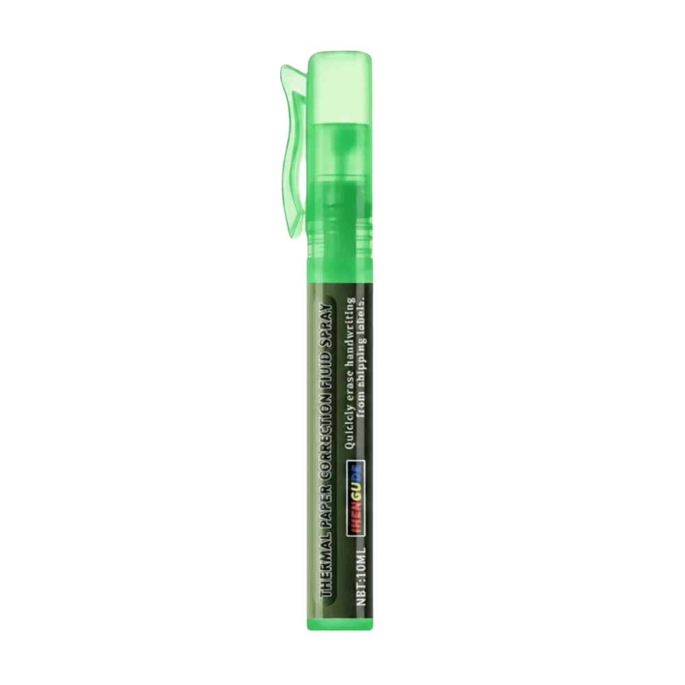 Portable Thermal Paper Erasing Pen 10ml Capacity Remove Address Phone Erasing Liquid Spray Pen Shipping Labels Bills Quickly Oasis Select Pen