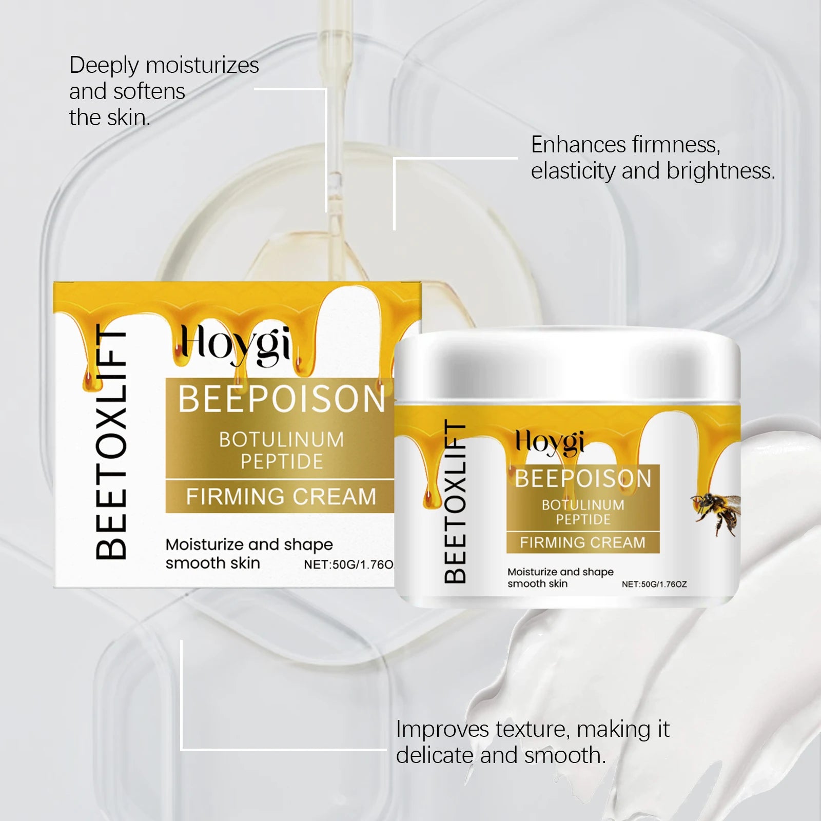 Hoygi Bee Venom Face Cream – Firming, Anti-Wrinkle & Moisturizing Anti-Wrinkle Face Cream Oasis Select