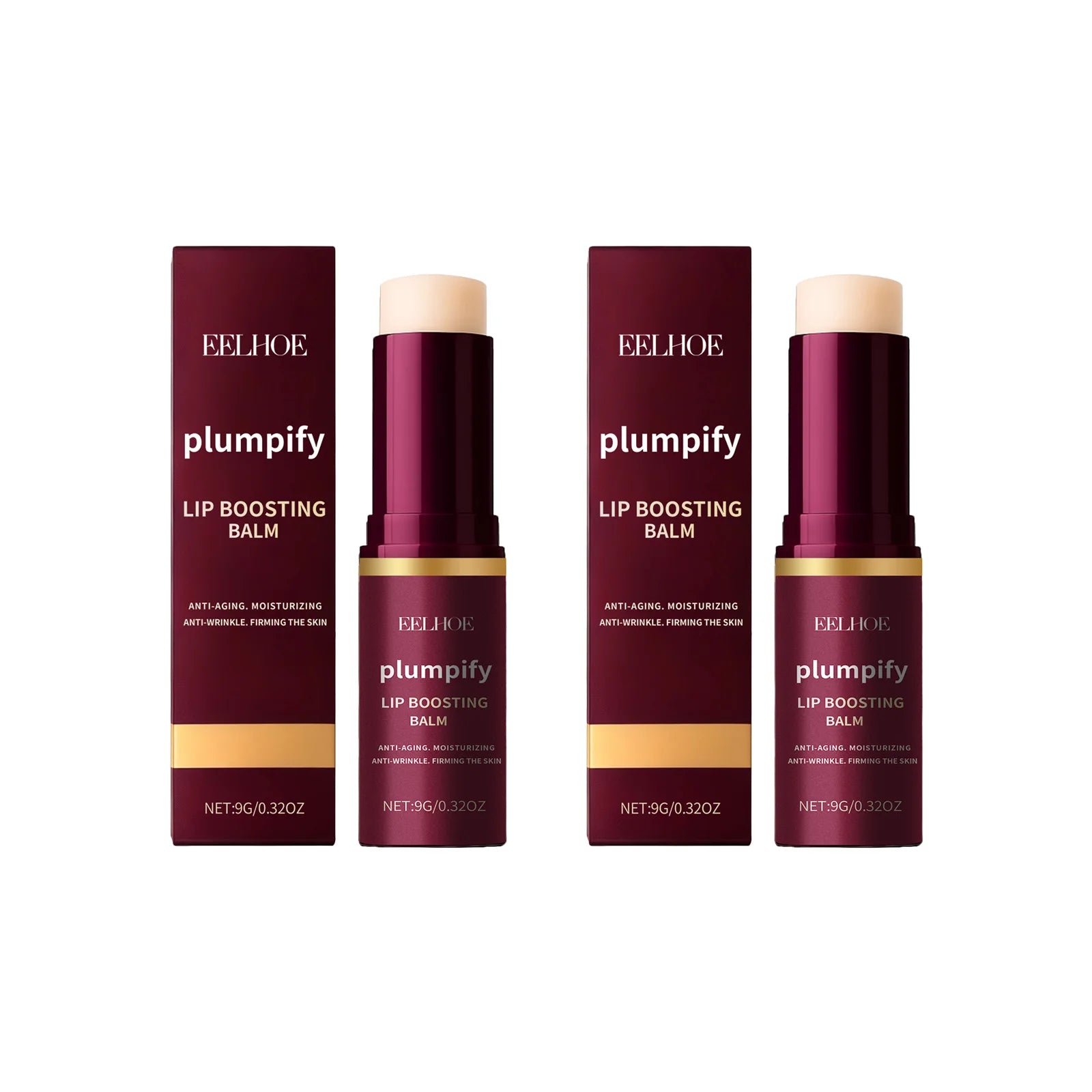 Plumpify Lip Boosting Balm Moisturizing Plumping Sexy Lip Care Fade Lip Lines Nourishing Repair Lip Care Makeup Cosmetics Oasis Select 2 x 9g Boxed
