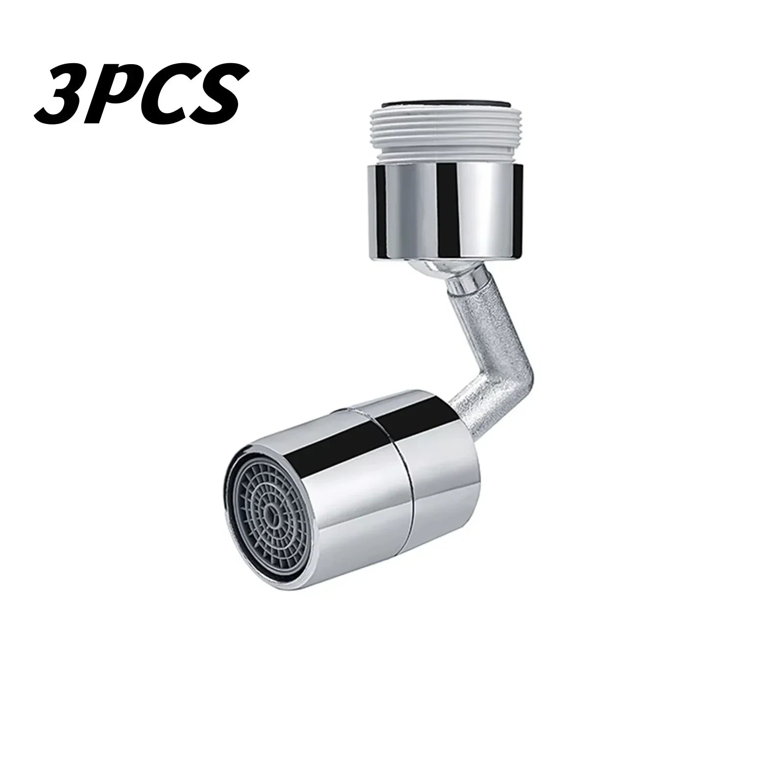 360° Faucet Extender – Universal Splash-Proof Aerator, Water-Saving Rotating Adapter for Kitchen & Bathroom Taps Oasis Select Plastic 3PC