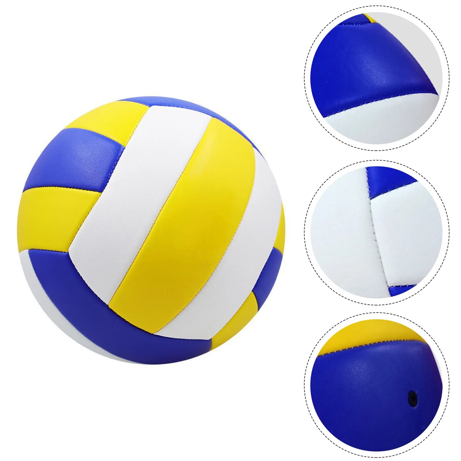 Size 5 Standard Blue White Yellow Volleyball PVC Soft Touch Indoor Outdoor Beach Volleyball Professional Competition Use Oasis Select Default Title