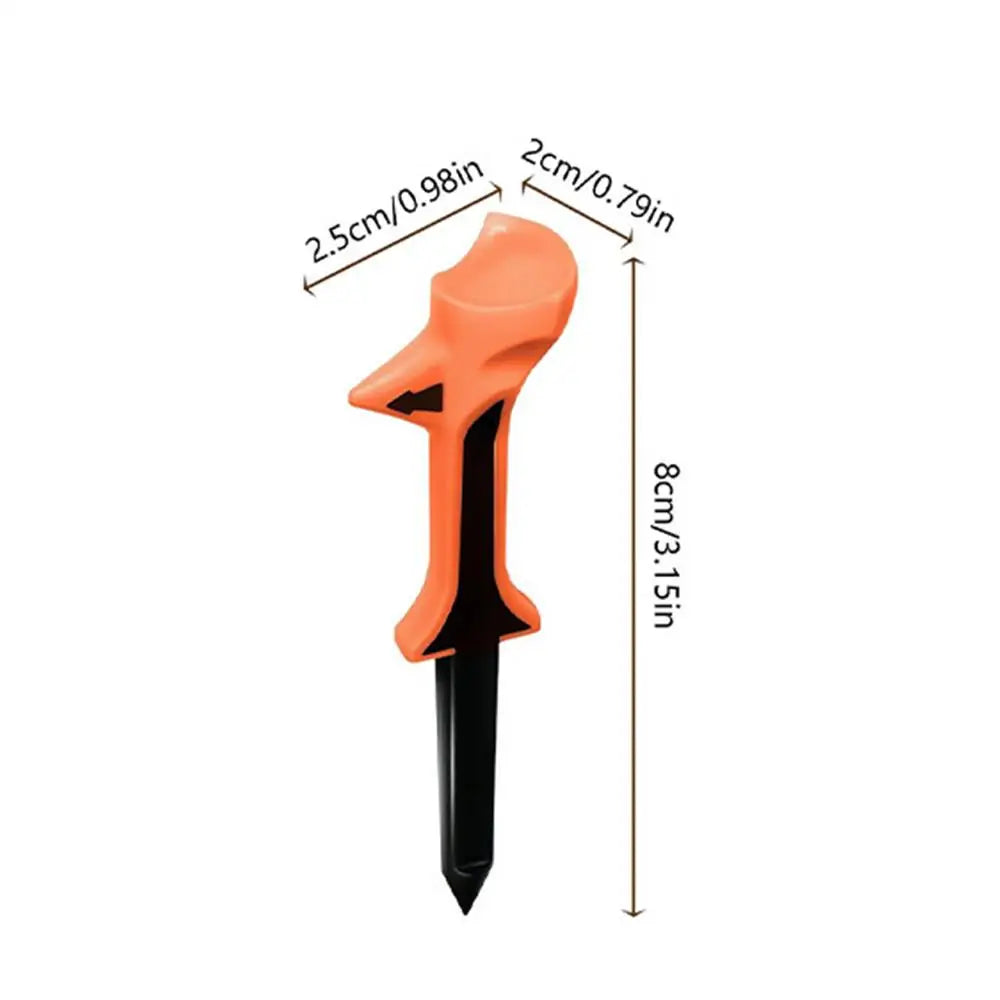 10-Pack 3.15" Double-Angle Golf Tees – Low Friction & Accuracy