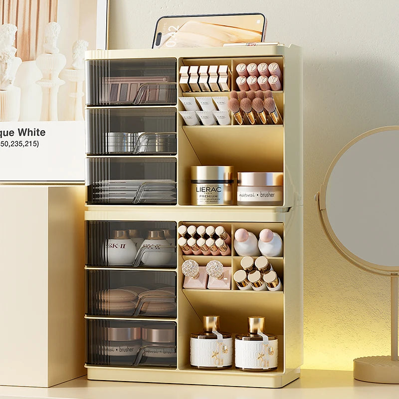 Makeup Organizer with Drawers for Vanity, Spacious Cosmetic Display Case, the Perfect Storage Solution for Your Beauty Essential Oasis Select