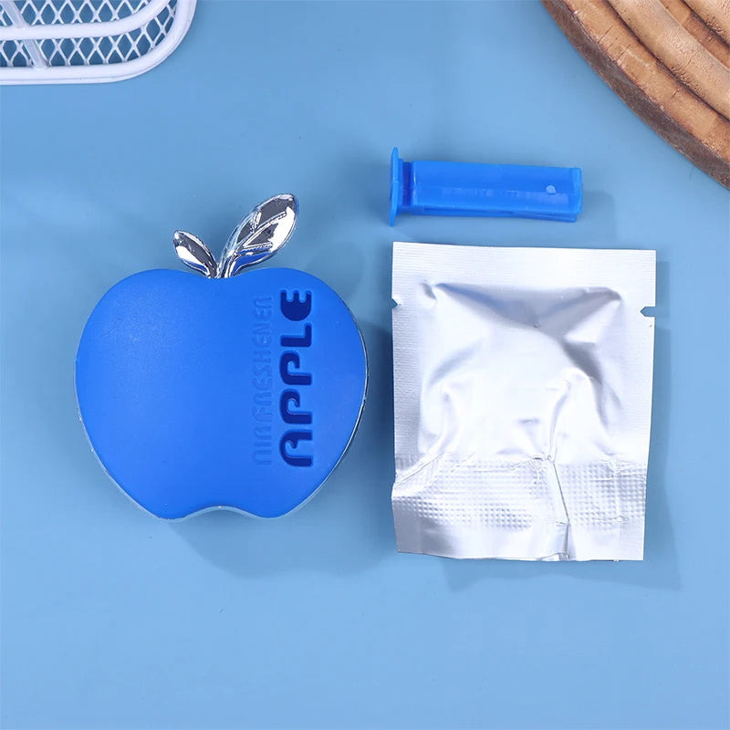 1-Piece Apple-Inspired Car Scent Freshener - Boasting a Unique Ventilation Clip Design Oasis Select Blue