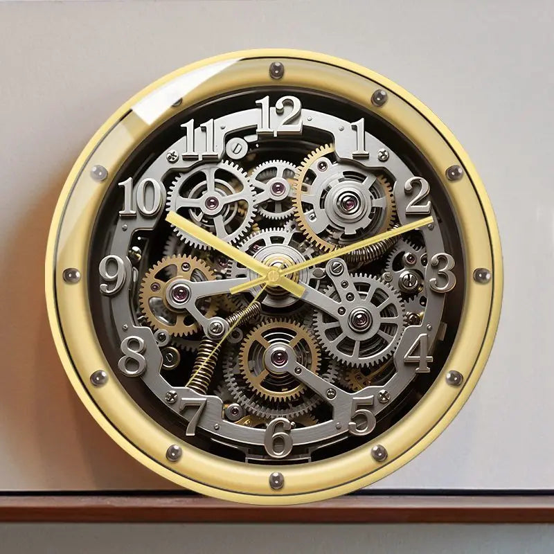 A European-style Retro Clock That Imitates A Mechanical Feel A Wall Clock for Home Use in The Living Room Oasis Select