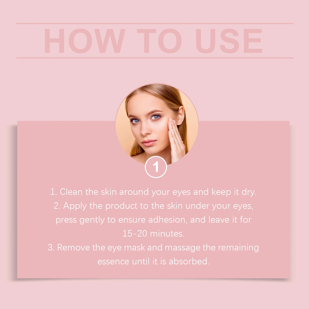 Hyaluronic Acid Eye Mask Anti-Aging Remove Dark Circles Puffiness Improve Fine Lines Wrinkle Nourish Firm Brighten Eye Patches Oasis Select