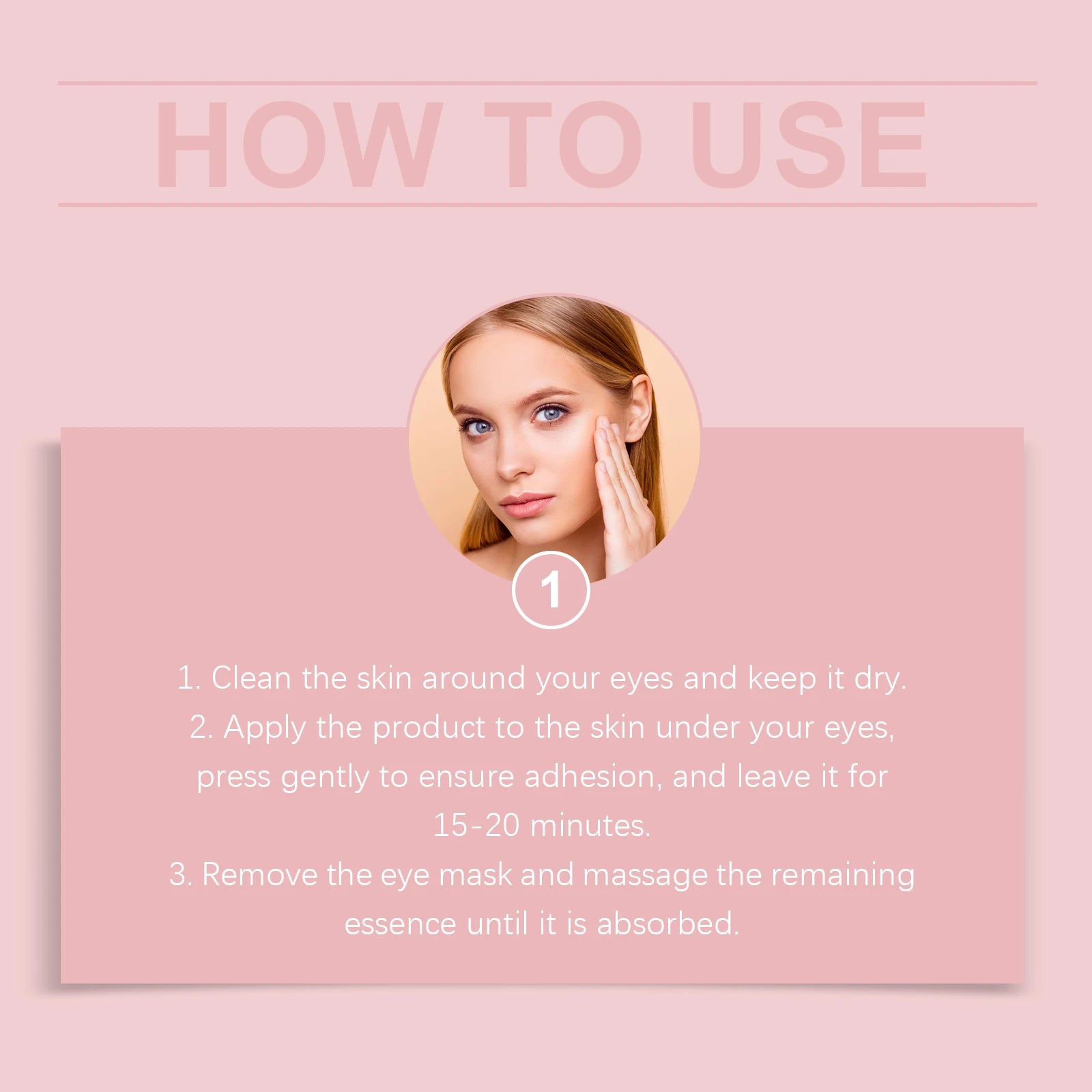 Hyaluronic Acid Eye Mask Anti-Aging Remove Dark Circles Puffiness Improve Fine Lines Wrinkle Nourish Firm Brighten Eye Patches Oasis Select
