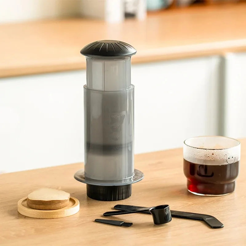 Espresso Portable Coffee Maker French Press Coffee Pot Kitchen Supplies for Aeropress Cafe Press Machine with Filter Paper Kit Oasis Select