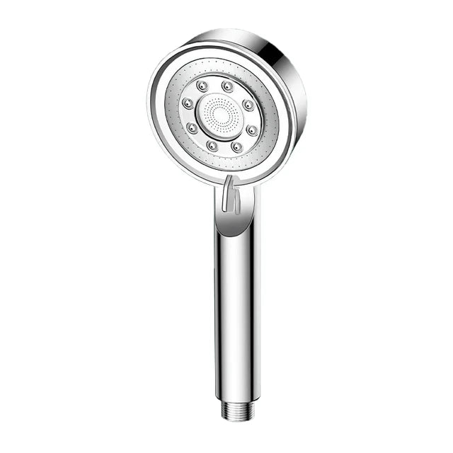 New 5 Modes Shower Head Adjustable High Pressure Water Saving Water Massage Shower Head Hook Hose Set Bathroom Accessories Oasis Select Sliver Shower