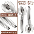 Stainless Steel Non-Slip Food Tongs – BBQ, Cooking & Serving