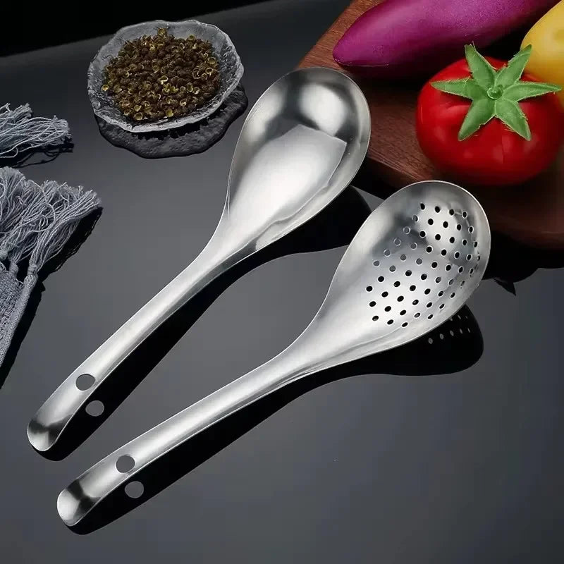 Stainless Steel Strainer Spoon Kitchen Colander Spoon Spoon Filter Strainer Food ScoopPerforated Skimmer Colander Oasis Select