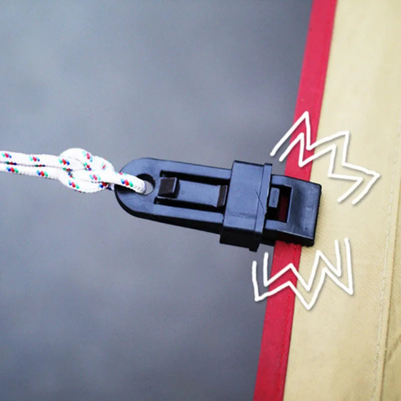 10/20/30pcs outdoor tent clips, curtain clips, multifunctional windproof fixing clips, outdoor guy rope buckles Oasis Select