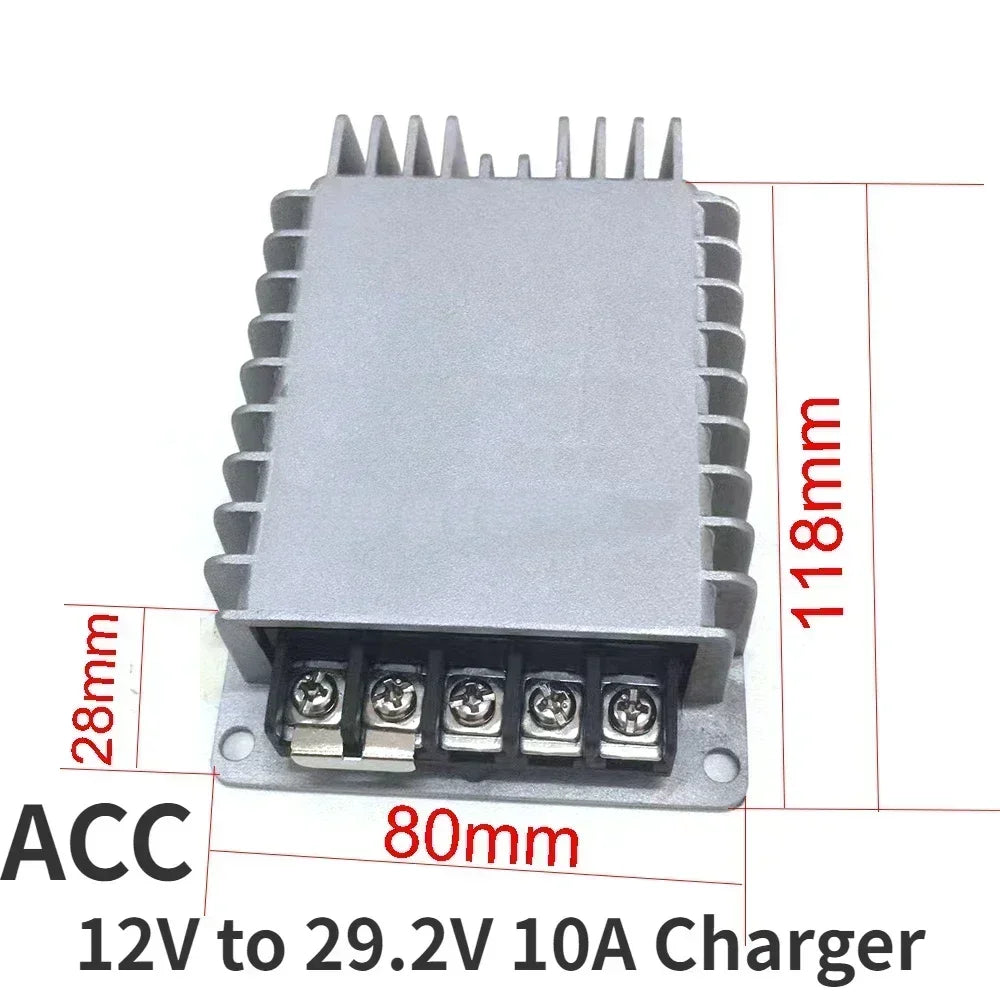Charger 12V to 24V DC DC 10A-20A Step Up Converter For 28V Lead Acid Battery and 29.2V Lipo Auxiliary Battery RVs Boat Car Oasis Select 12V-29.2V 10ACharger