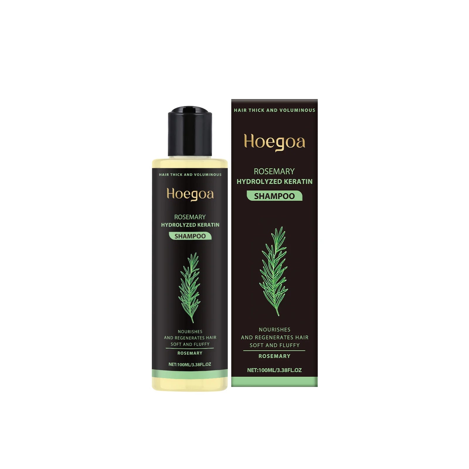 Rosemary Shampoo Soothing Scalp Anti Dandruff Oil Control Hair Regrowth Repair Frizzy Damaged Split Ends Hair Cleaning Shampoo Oasis Select 100ml boxed
