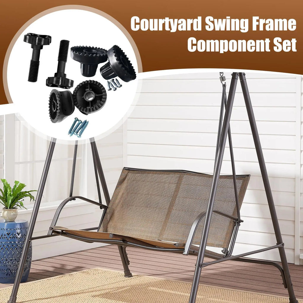 Pavilion Swing Canopy Frame Parts Kit Outdoor Swing Hanging Chair Canopy Frame Assembly Wear-Resistant Canopy Fittings Oasis Select