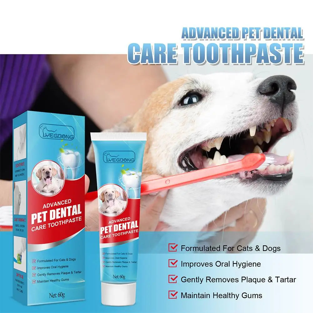 Pet Toothpaste for Dogs & Cats – Fresh Breath & Plaque Care