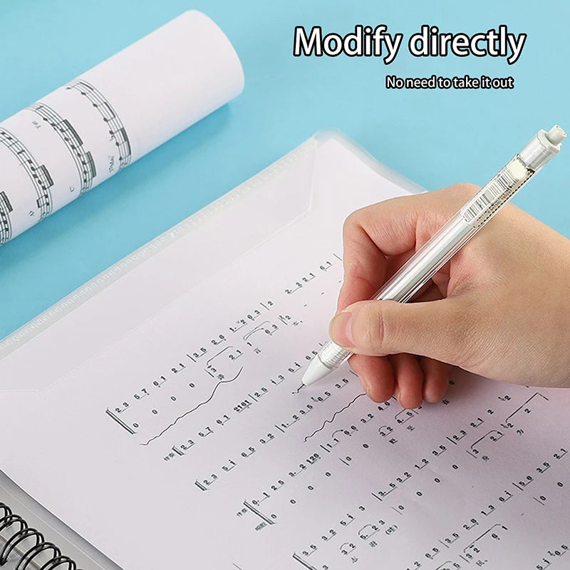 New Flexible 20 Pages Piano Music Score Folder A4 Music Book Clip Sheet Note Folder Piano Paper Sheets Music Binder For Practice Oasis Select