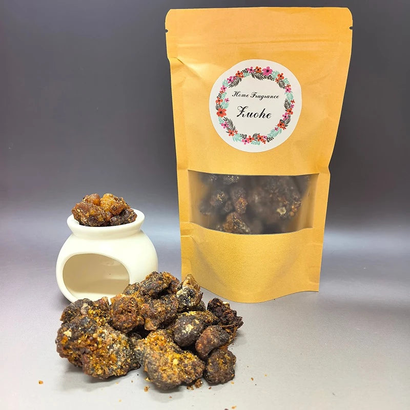 100-500g Natural Myrrh Incense/Somali Myrrh Incense/Hariluya/Church Incense/Used for Air Purification, Psychotherapy, Meditation Oasis Select