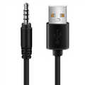3.5mm Plug AUX Audio Jack to USB 2.0 Male Charger Cable Adapter Cord for Car MP3 Oasis Select Default Title
