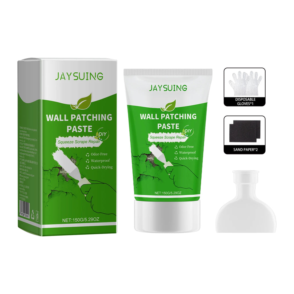 Jaysuing Wall Patching Paste Wall Hole Wall Cracking Nail Hole Repair Wall Paint White Household Repair Cracks Scratches Stains Oasis Select 150g