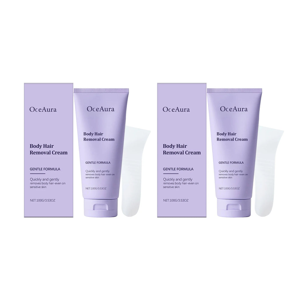 OceAura Painless Hair Removal Cream – Body, Legs & Underarm Hair Removal Cream Oasis Select 200g boxed