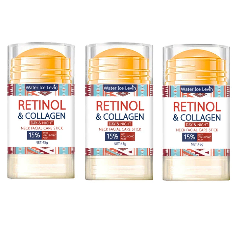 Retinol Firming Cream Stick – Collagen & Hyaluronic Acid 45g Anti-Aging Face Cream Oasis Select Three bottles