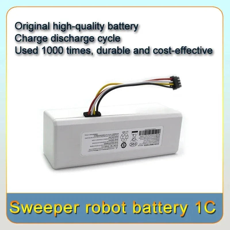 NEW 14.4V 12800mah P1904-4S1P-MM Battery For Xiaomi Mijia 1C STYTJ01ZHM Robot Vacuum Mop Cleaner Accessories battery Oasis Select