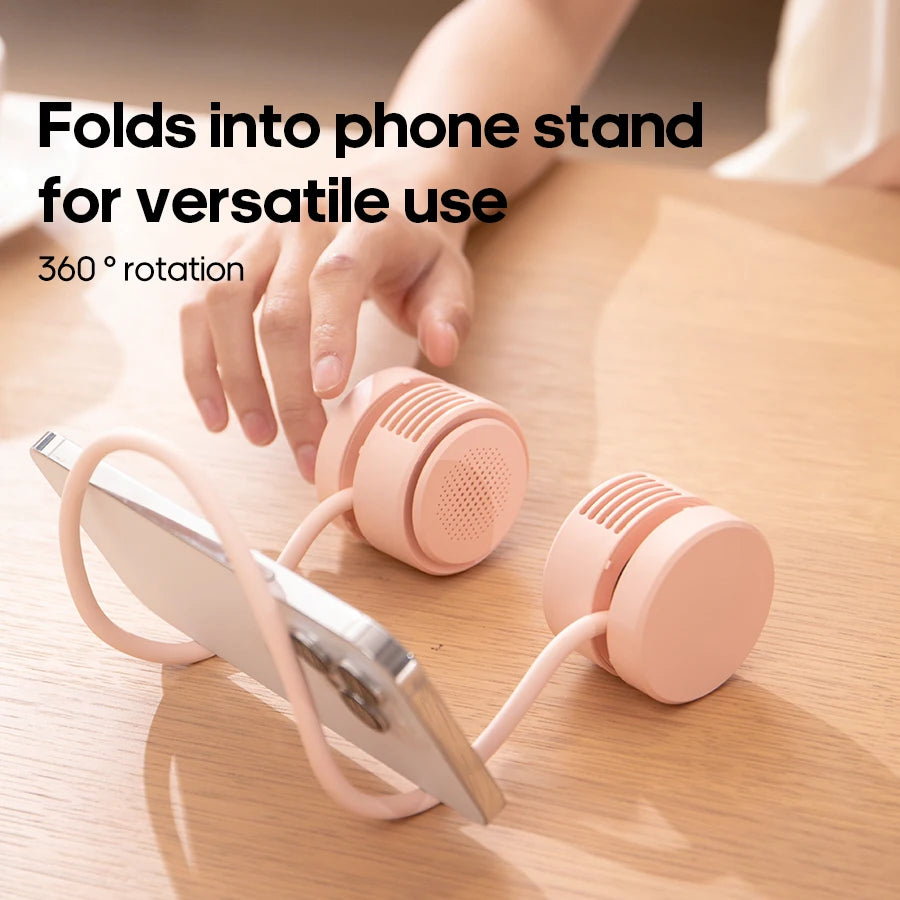 Foldable Neck Fan 1600mAh Rechargeable 3-Speed | Personal Fan