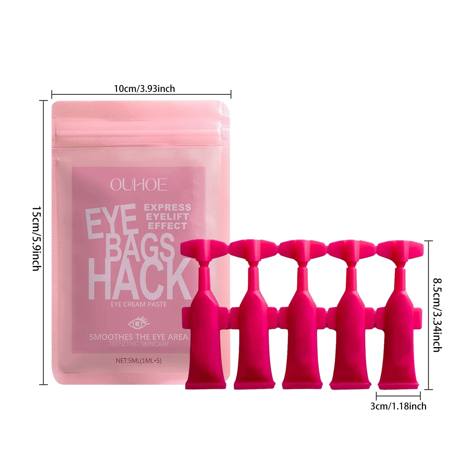 Anti Wrinkle Eye Cream Hydration Moisturizing Compact Wrinkle Reduce Eye Fine Sagging Line Defense Restore Eye Elasticity Cream Oasis Select 5ml in bag
