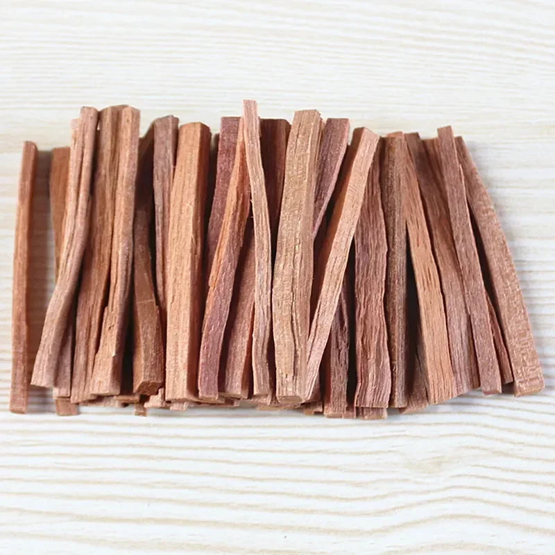 100g /50g Natural Sandalwood Sticks Incense Natural Hand Split Wood Strips Purify Healing Meditation Stress Relief Aromatherapy Oasis Select