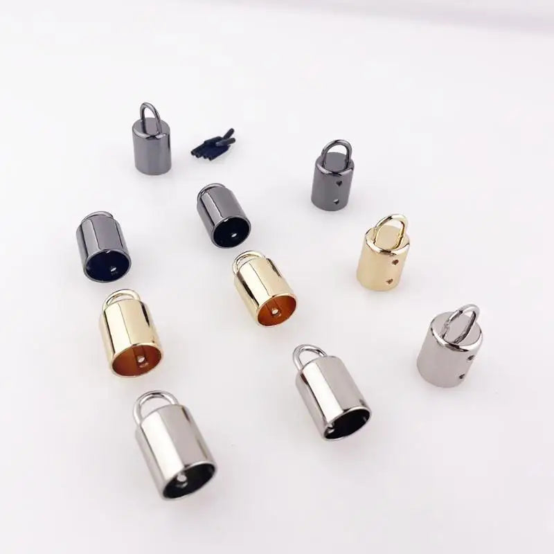 10Pcs 15mm Stainless Steel Cord End Locks | Bag DIY Hardware Craft Hardware Fastener Oasis Select
