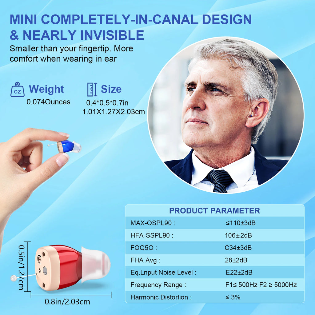 Personal headphones, with sound amplification, complete accessories, small and portable, comfortable for two-ear wearing Earbuds Oasis Select