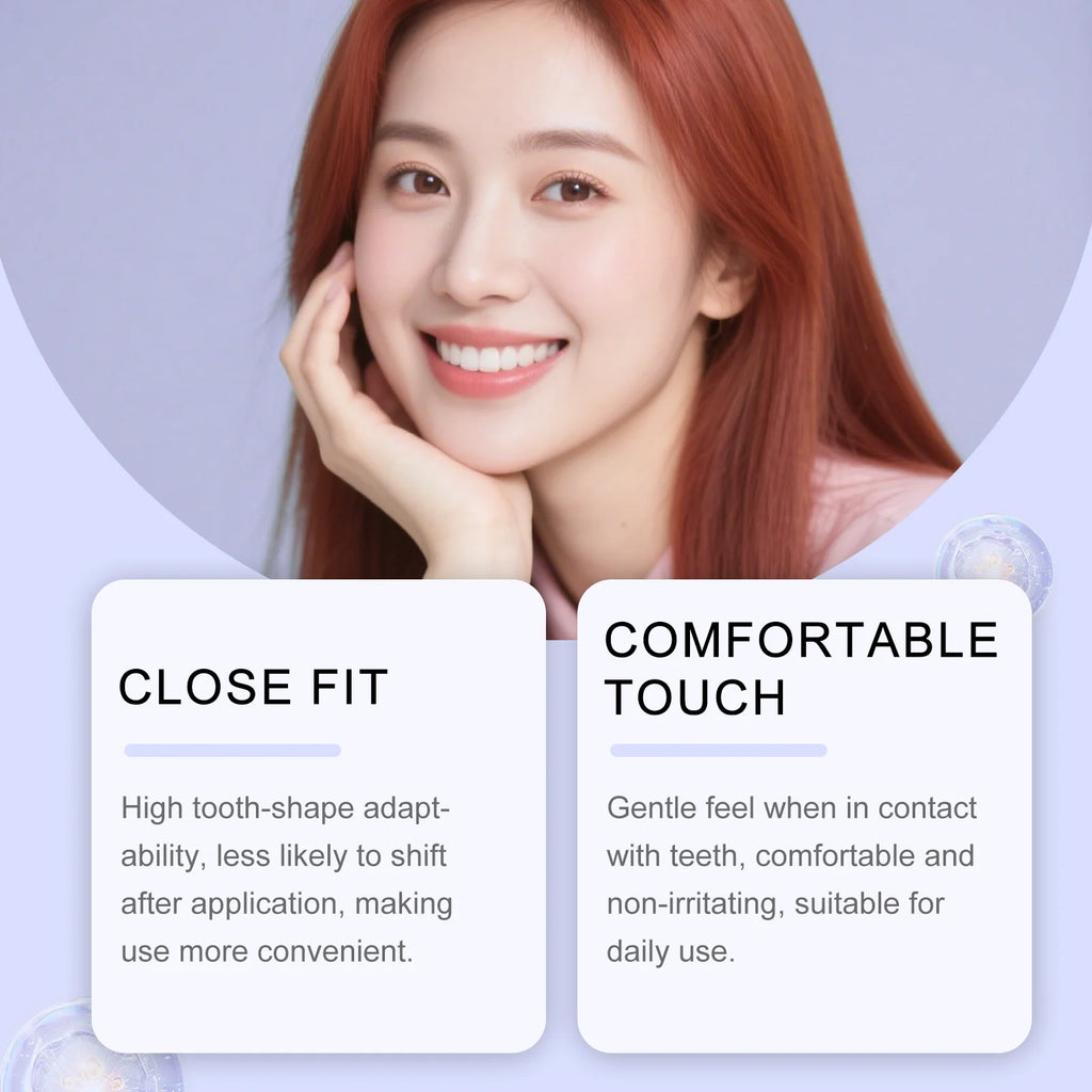 Purple Teeth Whitning Strips Oral Hygiene Mint Fresh Breath Brighten Tooth Bleaching Lasting Oral Care Tooth Brightening Patches Oasis Select