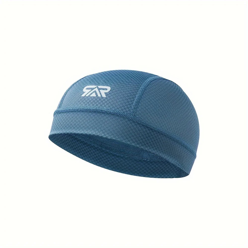 New moisture-wicking and sweat-absorbing skull cap. Breathable and lightweight. Suitable for both men and women. A cycling hat. Oasis Select Blue