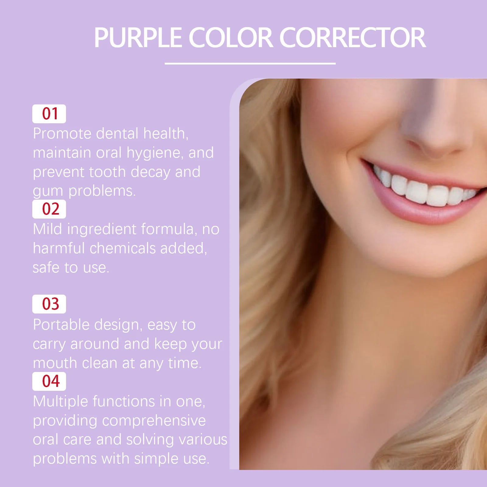 Oralhoe Purple Whitening Toothpaste – Vanilla Mint, Fluoride-Free Whitening Toothpaste Oasis Select