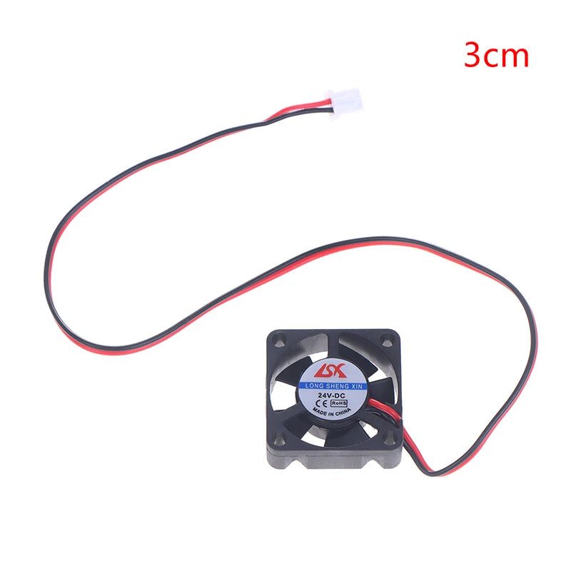 5V/12V/24V Cooling Turbo Fan Brushless 3D Printer Parts 2Pin For Extruder DC Cooler Blower Part Black Plastic Fans Oasis Select 24V 3CM