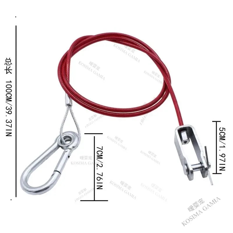Car Caravan Brake Away Safety Cable Stainless Steel Wire Rope for Trailer Breakaway Rope Braked Hitch Car Accessories Oasis Select