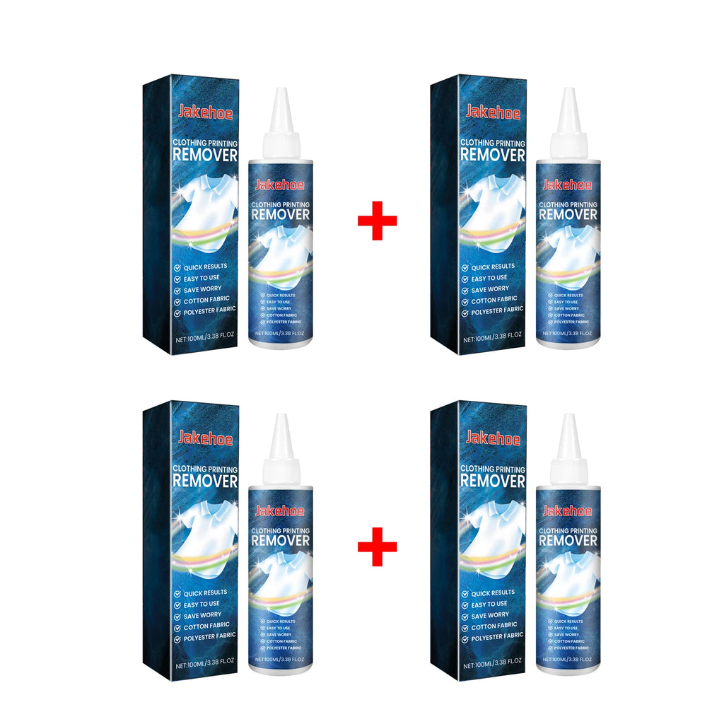 JAKEHOE Clothing Printing Remover for Cotton Fabric Fabric Printing Patterns Letters Cleaning Powerful Remover 100ml Oasis Select 4 X 100ml boxed