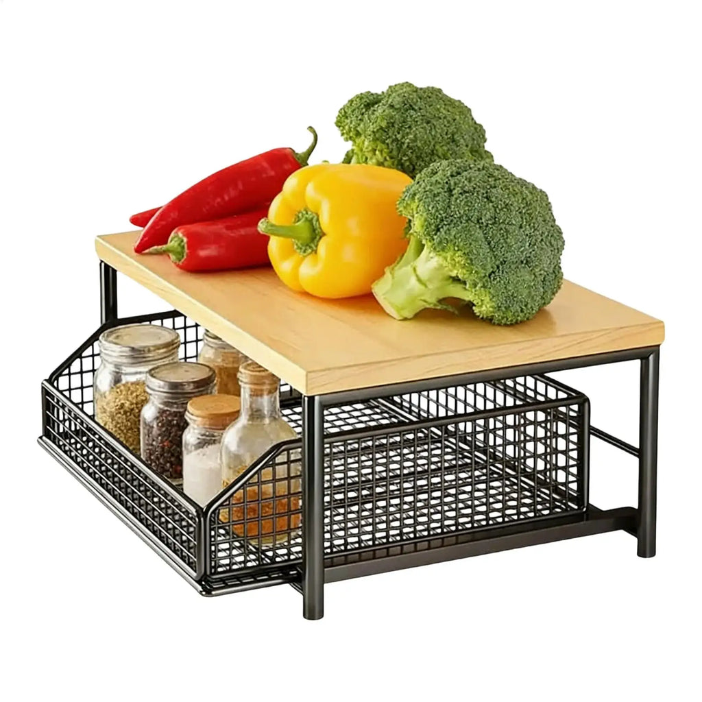 Kitchen Rack 2-Tier Vertical Holder Rack Household Organizer Shelves for Pantry Kitchen Bathroom Garage Shower Bar Apartment Oasis Select